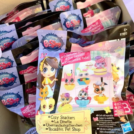Hasbro Littlest Pet Shop LPS Blind Box Toy Cute Big Eyes Cat Dog Rabbit Model Pendant Animal Doll Mystery Box Toy Children Gift