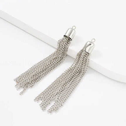 Metal Decoration Buckle Tassel Pendant Keychain for Handbag Purse Fashion Hardware Accessories DIY Crafts Decor Tassel Bag Chain