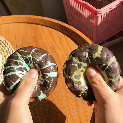 New Crunchy Chocolate ASMR Handmade Ball Stress Anxiety Relief Slow Rebound Squishy Squeeze Sensory Fidget Gifts For Kids Adults