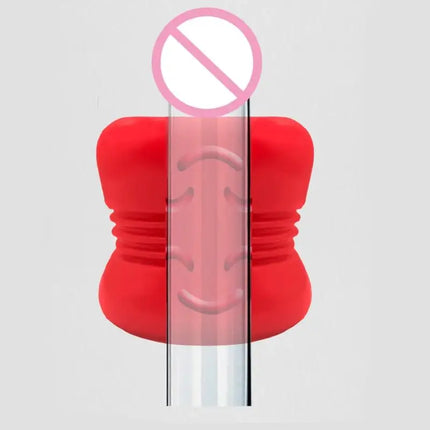 1Pcs Portable Male Silicone Pocket Stroker Cup Flexible Ribbed Outer Design Compact Reusable Personal Pleasure Toy For Travel