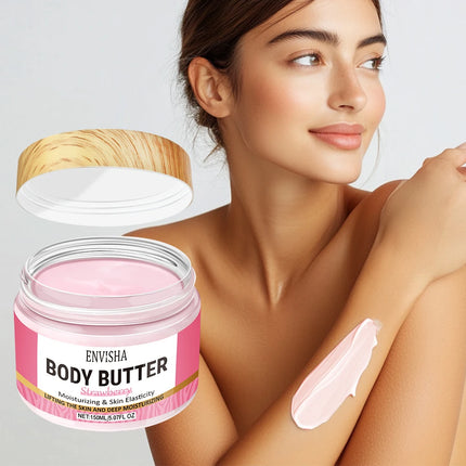 Skin Care Strawberry Face and Body Butter Lotion Cream: Whitening, Deeply Moisturizing, Brightening, Melanin Removal, Elasticity, Lifting