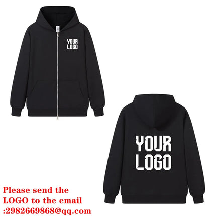 New Fashion Men's and Women's Zipper Hoodie for Spring and Autumn/Winter Casual Hoodie Sportswear Men's Top Solid Color Hoodie M