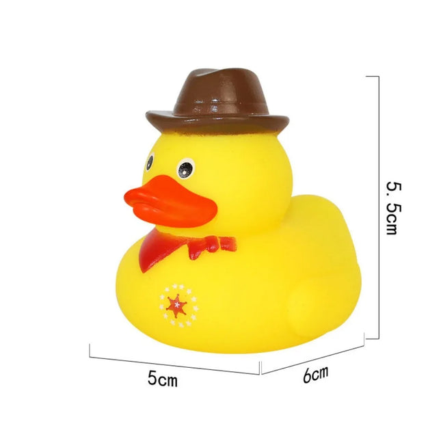 Toddler Baby Play Water Toys Little Yellow Duck Bath Toy Squeeze Sound Rubber Ducky Toys Kids Swimming Funny Toys