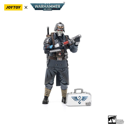 JOYTOY Warhammer 40k 1/18 Action Figures Astra Militarum Death Korps of Krieg Veteran Squad  Sergeant