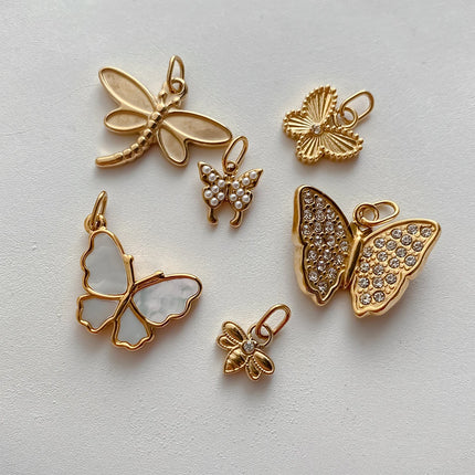 eManco Creative Stainless Steel Butterfly Charms High-quality Metal Making DIY Necklace Bracelet Jewelry Accessories Factory Out