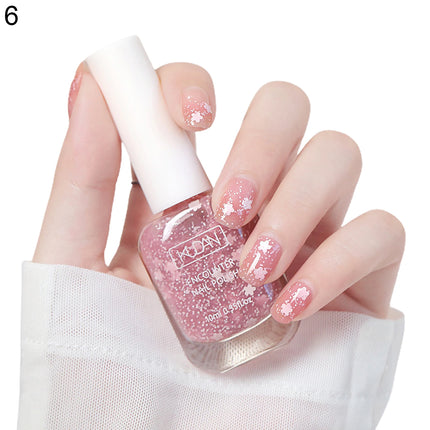 16 Colors Water-Based Nail Polish Set 10ml Nude Red Pink Peel-Off Air-Dry Nail Art Polish Kit Manicure No Need Lamp