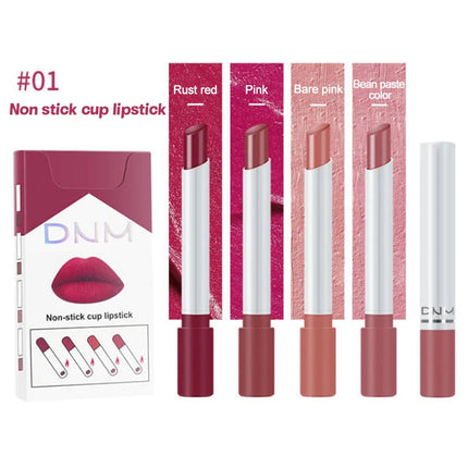 4Pcs/set Makeup Lipstick Korean Cosmetics Sexy Lipstick Set Lip Tint Lip Gloss Waterproof Maquillaje Matte Long Lasting Make Up