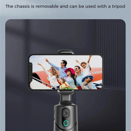 FGCLSY Automatic facial tracking phone holder with remote control and gesture control, 360 ° rotating phone camera holder