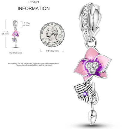 New 925 Sterling Silver Charms Beads Sunflower Flower Daisy Original Charm Pendant Fit Charm Bracelets DIY Jewelry Birthday Gift