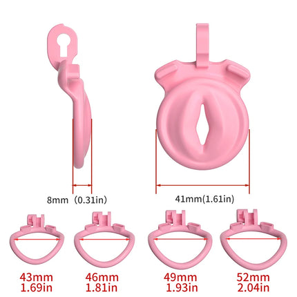 Male New Chastity with 4 Rings Cage Cock Cage Adult Sex Toy for Men Penis Urethral Lock Sissy Bondage Gay Fetish Erotic Product