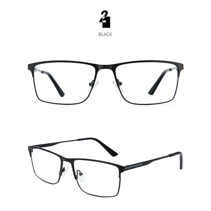 ZENOTTIC Titanium Progressive Prescription Glasses Men Square Anti Blue Light Photochromic Eyewear Optical Myopia Eyeglasses