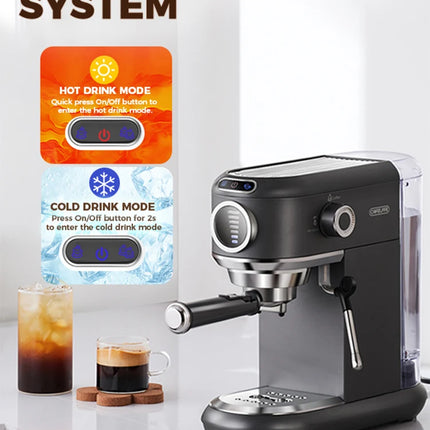 Cafelffe  4-in-1 Coffee Maker Hot/Cold Dolce gusto nespresso machine ESE Pod Ground Cappuccino Espresso Coffee Machine cafetera