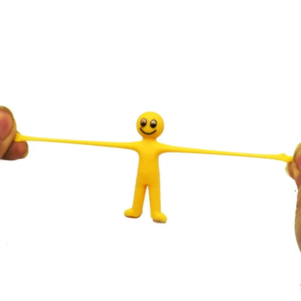 Smiling Expression Stress Relieving Doll TPR Soft Rubber Villain Stress Relieving Toy Foldable and Stretchable Stress Relieving