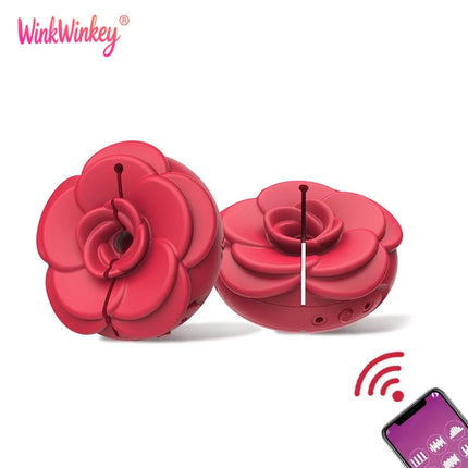 APP Remote Control Bluetooth 9 Modes Silicone Wearable Nipple Clamp Vibrator Breast Massager Adult Sex Toys for Women Couple 18+