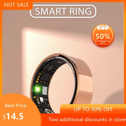 New Heart Rate Sleep Blood Oxygen Monitoring Adding Friends Remote Care Exercise Step Counting Photography Smart Ring Hot 2026