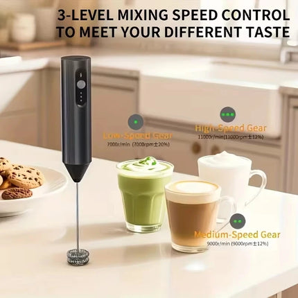 Portable electric milk mixer, handheld mixer, USB mini coffee machine mixer, cappuccino cream mixer, egg beater, food mixer