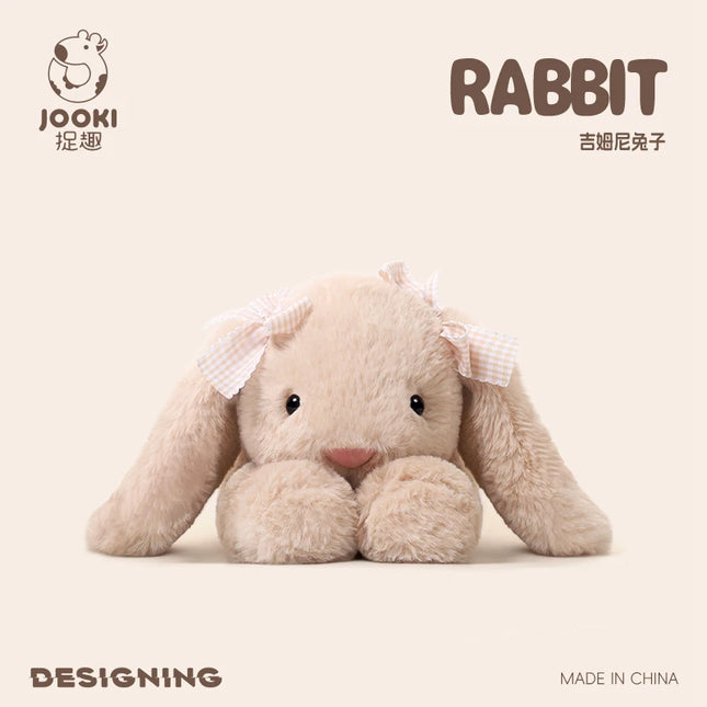 35CM Cute Rabbit Stuffed Plush Toy Long Ear Easter Bunny Soft Plushies Doll Sleeping Bedroom Decor Baby Girls Birthday Kid Gifts