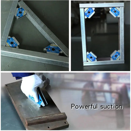 4PCS Hot 12.5KG Magnetic Welding Fixer 45° 90° 135° Multi-angle Magnet Weld Positioner Ferrite Auxiliary Locator Tools