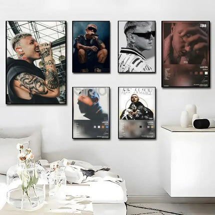 Singrer Rapper L-Lazza Poster Modern And Elegant Wall Stickers For Home Decor Living Room Dormitory Wall Art