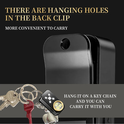 EDC Flashlight USB Charging Magnetic Clip Work Light LED Strong Light Torch Red Blue Warning Light for Outdoor Camping Hiking