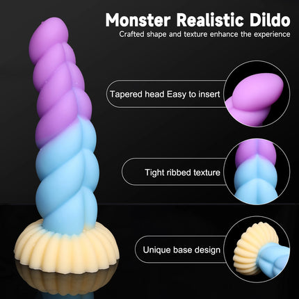 Fantasy Anal Plug Dildos Prostate Clit G-Point Stimualor Vagina Massage Butt Plug Soft Silicone Adult Sex Toys for Women and Men