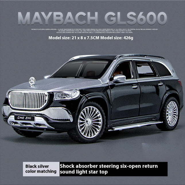 1:24 Mercedes Benz Maybach GLS600 Alloy SUV Diecast Metal Model Simulation Collection Of Hobby Decorative Fine Ornaments Kid Toy