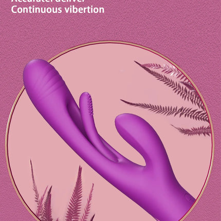 3-IN-1 Rabbit Vibrator for Women Powerful Tapping Flapping Vibrator Clitoral Stimulator Massager Female G-Spot Finger Dildo Sex