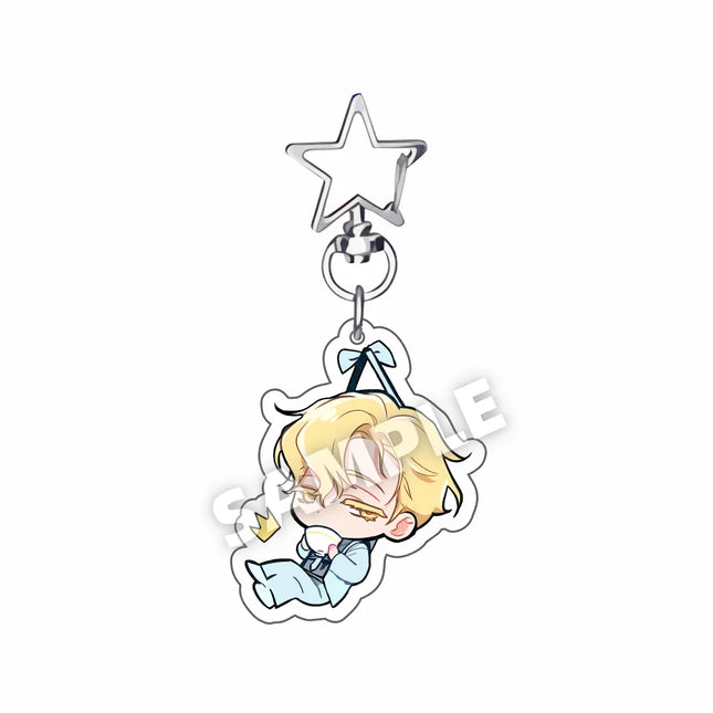Popular Anime ALIEN STAGE Keychains Pendant Car KeyChain Acrylic MIZI SUA TILL IVAN HYUNA LUKA Fans cosplay Accessories Gifts