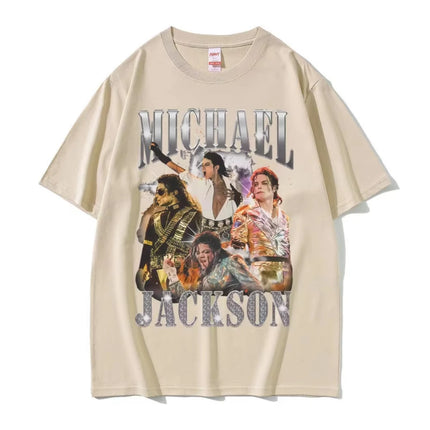 Classic Vintage Michael Jackson Graphic T-shirt Men Women Clothing Fashion Retro Gothic Rock Tshirts Male Punk Oversized T Shirt