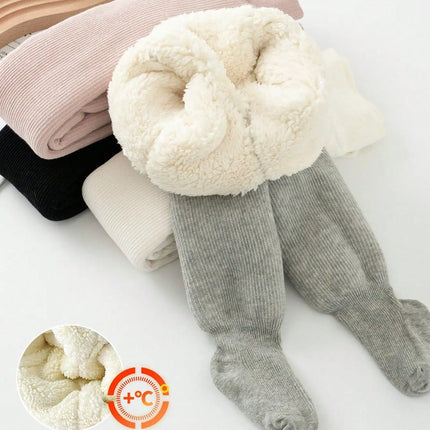 1 set of warm children's pantyhose suitable for girls aged 0-10, children's winter underwear, girls' winter leggings, suitable u