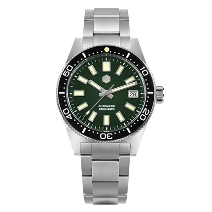 San Martin 62mas Diver Watch 39mm Classic NH35 Men Automatic Mechanical Watches Sapphire Waterproof 200m  SLN C3 Luminous SN0007