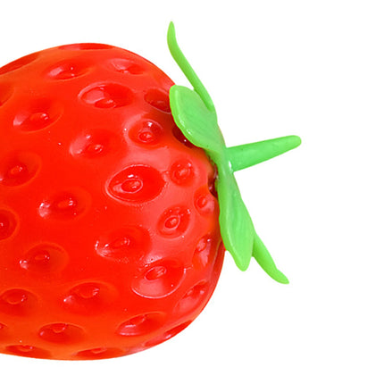 2026 Strawberry Squishies Toys Fruit Sensory Balls Simulation Strawberry Fruit Squeeze Toys for Kids Adults Autism Birthday Gift