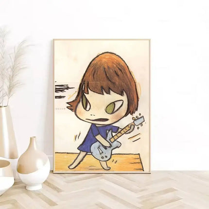 Y-Yoshitomo Nara Art Lovely melancholy Poster  HD sticky wall waterproof home living room bedroom Dorm bar aesthetic decoration