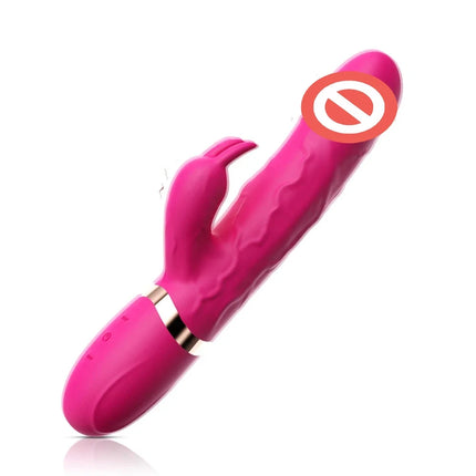 2 in 1 Rabbit Vibrator with 7 Vibration Clit Massager Sex Toys for Women
