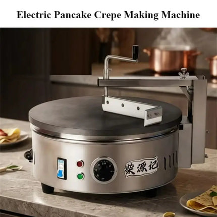 Electric 220V Integrated Pancake Making Machine Commercial Semi-automatic Crepe Baker Maker Snack Equipment
