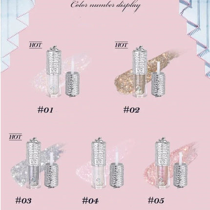 Flower Knows Swan Ballet Series Liquid Eye Shadow Pearlescent Fine Shiner Fine Sparkling Sequins 4g Eye Makeup