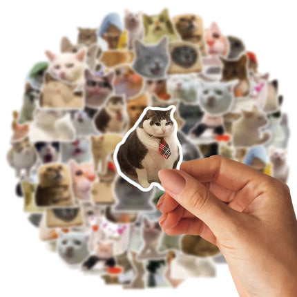 50Pcs/Bag,Funny Animals Stickers,Waterproof Be Suitable For Skateboard DlY Luggage Laptop Phone Creative Stationery ToysColor