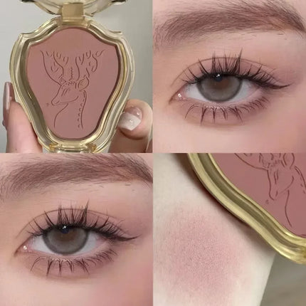Mini Lasting Waterproof Face Blusher Face Contouring Soft Cheek Rouge Female Makeup Brighten Face Matte Natural Blush Palette