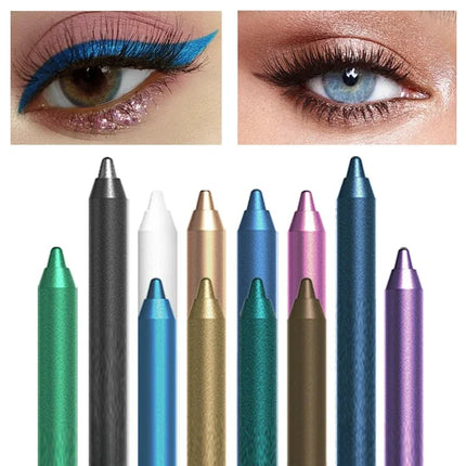 12 Color/Box Waterproof Eyeliner Makeup Eye Cosmetics Beauty Eyeliner Pencil Set Longlasting Eye Liner Pencil Colourful Pigments