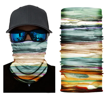 New Fashion Stripe Design Face Mask Bandana For Women Men Sports Cycling Headbands Female Male Neck Scarf Balaclava Turban