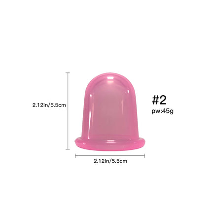 Silicone Vacuum Cupping Massage Jars Anti Cellulite Massage Facial Suction Cups Face Neck Lift Skin Scraping Guasha Anti Wrinkle