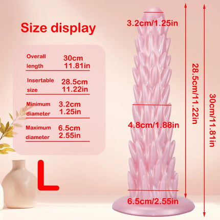 Long Monster Dildo Spike Butt Plug Fantasy Huge Dildos Silicone Soft Anal Dilator Prostate Massager Adults Sex Toy For Women Men