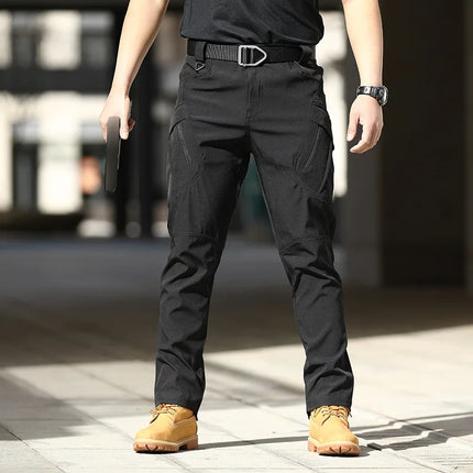 Summer Casual Lightweight Army Military Long Trousers Male Waterproof Quick Dry Cargo Camping Overalls Tactical Pants Breathable
