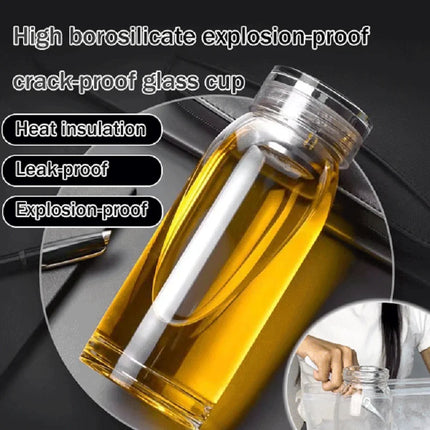 Borosilicate Anti-crack Glass Tea Cup Large Capacity Transparent Thickened Glass Tea Water Bottle High Borosilicate Glass Cup