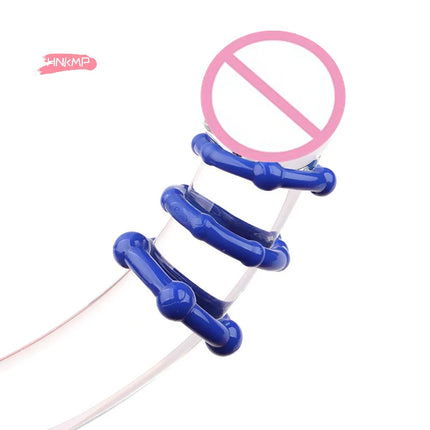3Pcs/Set Silicone Cock Rings Set for Men Penis Enhancer Stronger Erection Delay Ejaculation Adult Sex Toys 18+