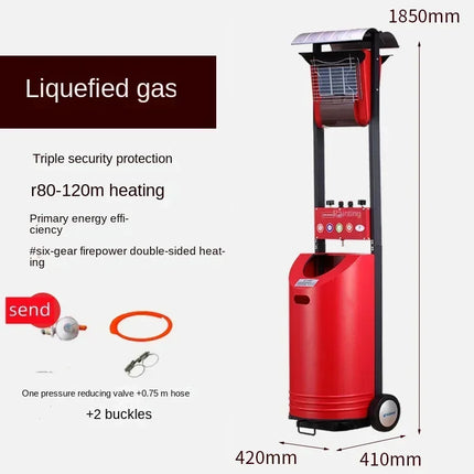 Home Electric Gas Heater Natural Gas Household Commercial Large Area Heating Lpg Umbrella Hot Fan Gas Oven