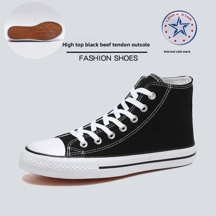 Unisex Casual Canvas Flat Shoes Spring Summer Breathable Rubber Sole Comfortable Slip-On Adults Flat Heel Fashionable Trendy