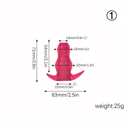 Hollow Anal Plug with Cap Soft Silicone Tunnel Butt Plug Anal Dilator Stretching Trainer Adult Sex Toy for Men Women Gay Fetish