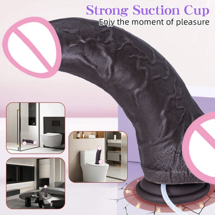 Big Penis Realistic Squirting Dildo Soft Silicone Skin Feel Spray Water Ejaculating Suction Cup masturbator Anal Sex Toys Women