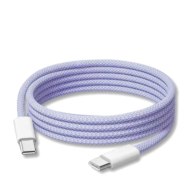 5pcs/10pcs PD 60W Fast Charging USB C to Type C Cable Colorful Woven Cable for Apple iPhone 16/15 Pro Huawei Xiaomi Samsung